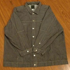 Sean John Button Up Jacket Gray 5XB